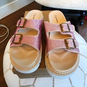 Brand New Pink Sparkly Sandals size 9